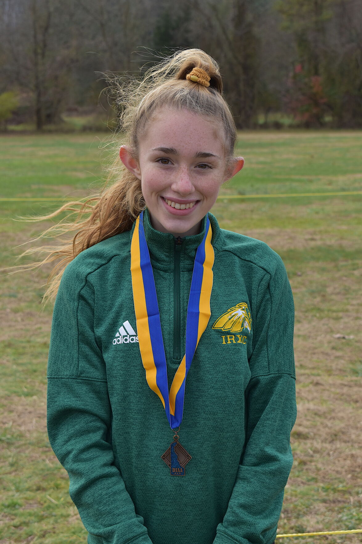 Brynn Crandell, IRHS girls' cross-country medalist
